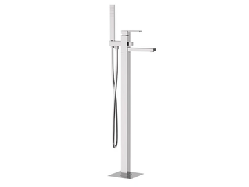 QUBIKA - Floor standing bathtub mixer with hand shower by Remer Rubinetterie - view 2